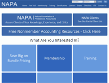 Tablet Screenshot of proaccountants.org
